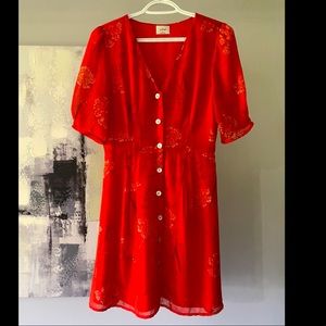 Wilfred button up dresss size 4.
